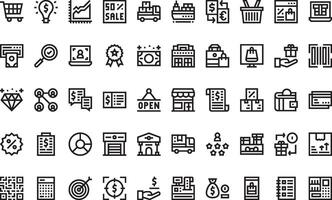 Retail icons High-Quality Icons Collection with Editable Stroke. Ideal for Professional and Creative Projects vector
