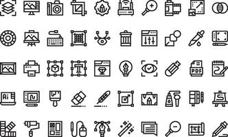 Graphic design icons High-Quality Icons Collection with Editable Stroke. Ideal for Professional and Creative Projects vector