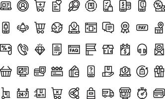 Ecommerce icons High-Quality Icons Collection with Editable Stroke. Ideal for Professional and Creative Projects vector