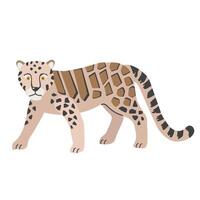 Clouded leopard icon clipart avatar logotype concepte isolated illustration vector