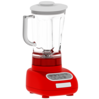 3d render red blender with transparen background png