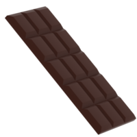 3d render chocolate bar with transparent background png