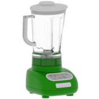 3d render green blender with transparen background png