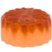 3d render mooncake with transparent background png