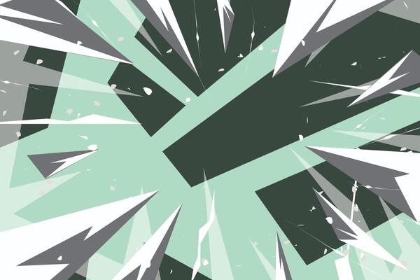 Multi-Color Cartoon Abstract Design