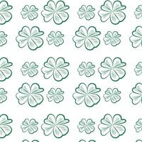 simple clover leaf pattern for background and wallpaper vector