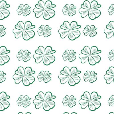 simple clover leaf pattern for background and wallpaper