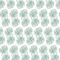 simple leaf outline pattern for background and wallpaper vector