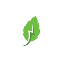 green leaf ecology nature element icon vector