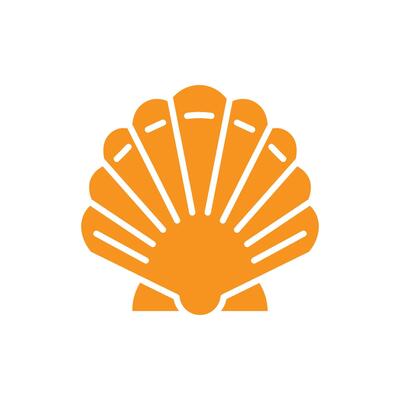 Shell icon logo design template isolated illustration