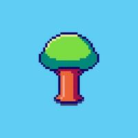 Pixel art Tree game asset design vector