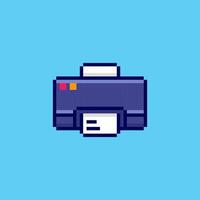 Pixel art Printer Icon game asset design vector