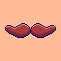 Pixel art Moustache game asset design vector