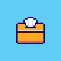 Pixel art Tissue Box game asset design vector