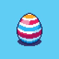 Pixel art Easters Egg game asset design vector