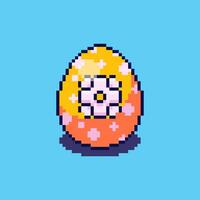 Pixel art Easter Eggs game asset design vector
