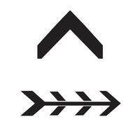 Arrow pointing up vector