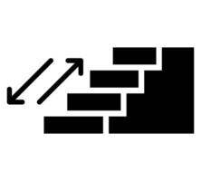 Stairs icon from sign collection. Thin line stairs outline icon illustration. Linear symbol for use on web and mobile apps, logo, print media vector