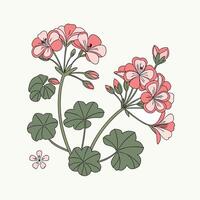 Creative Flower Set Design on a white background vector