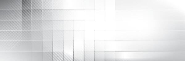 Abstract white and gray color, modern design stripes background with geometric rectangle shape vector