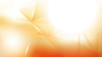 Abstract white and orange color, modern design stripes background with geometric triangle shape vector