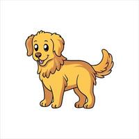 Golden Retriever Vibes Joyful and Loyal vector