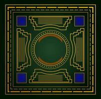 Geometric Art Deco Background Design Symmetrical and decorative patterns give a glamorous and exclusive impression. vector