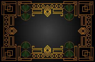This Art Deco Background features geometric patterns with a touch of elegance and luxury. Combining elements of symmetrical lines, futuristic shapes, and geometric motifs. vector
