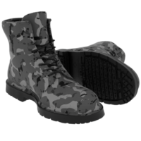 3d render camouflage boots with transparent background png