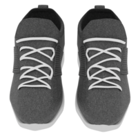 Gray sneaker with transparent background png