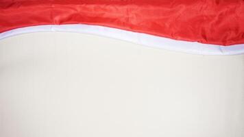 Indonesia Red and White Flag on Light Background photo