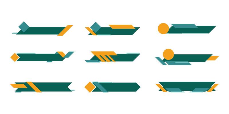Modern Footer Shape Illustration