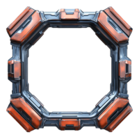 3D Rendering of Hexagonal Frame png