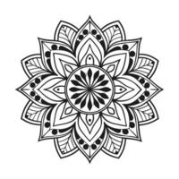 Circular pattern in the form of a mandala vector