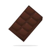 Chocolate milk bar illustration art in cartoon 2d style with simple shape. Perfect for food design asset vector
