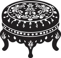 Monochrome ottoman symbol design vector