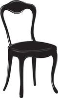 Console table icon in black style. vector