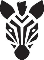 Zebra icon black illustration vector