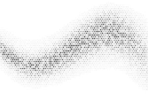 Dotted wave. Abstract comic halftone gradient on white background. Textured grunge retro pixel print with raster circle points effect. Noisy grunge fade. vector