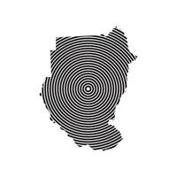 Sudan Map Symbol design vector