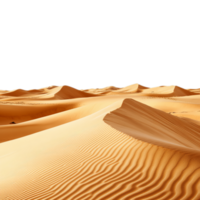 Golden Sands of the Arabian Desert A Breathtaking Panoramic View Against Transparent Background for Travel, Adventure, or Desert Landscape Projects png