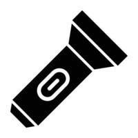 A flashlight icon on a white background vector