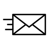 An email envelope icon on a white background vector