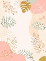 Abstract leaf background for design. vector