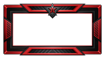 Dynamic Red Star Frame with Geometric Patterns Perfect for Showcasing Your Favorite Photos and Achievements While Adding a Unique Touch to Your Space png
