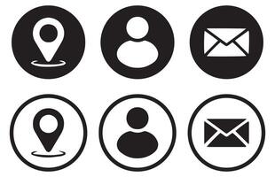 Contact icon symbol. Business card icon. Illustration eps 10 vector