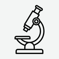 Microscope Icon . Laboratory Microscope Symbol. Microscope Icon for Science and Education. Microscope Icon. vector
