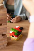 Team Dynamics with Colorful Blocks photo