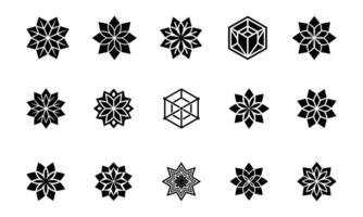 Symmetrical geometric Pattern for Logos and Designs vector