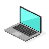 Portable Mobile Laptop Computer PC - Icon Color Illustration vector